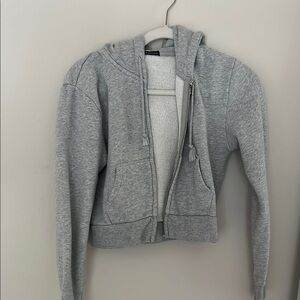 Gray Zip-Up Hoodie